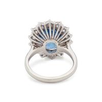 BURMESE SAPPHIRE AND DIAMOND RING