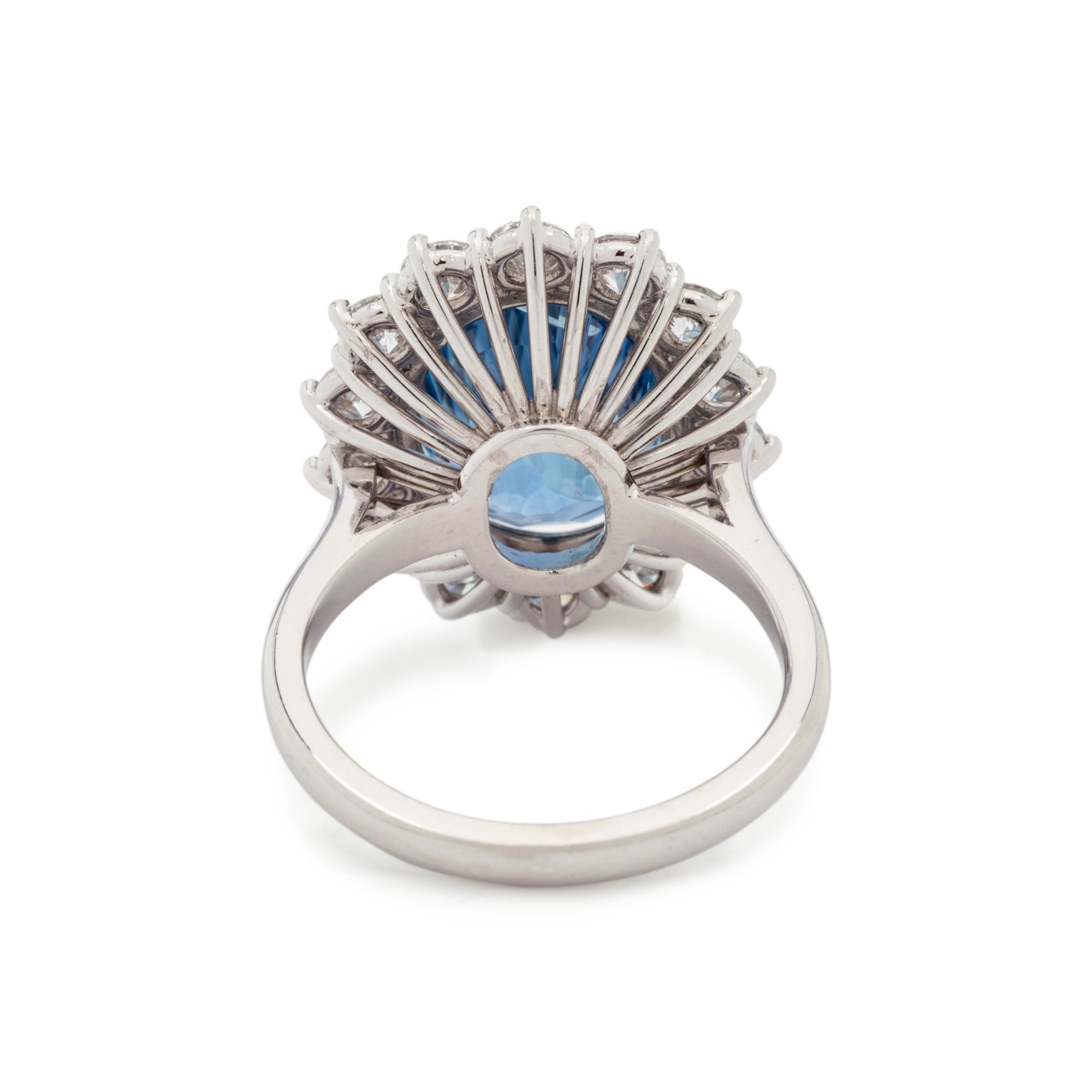 BURMESE SAPPHIRE AND DIAMOND RING