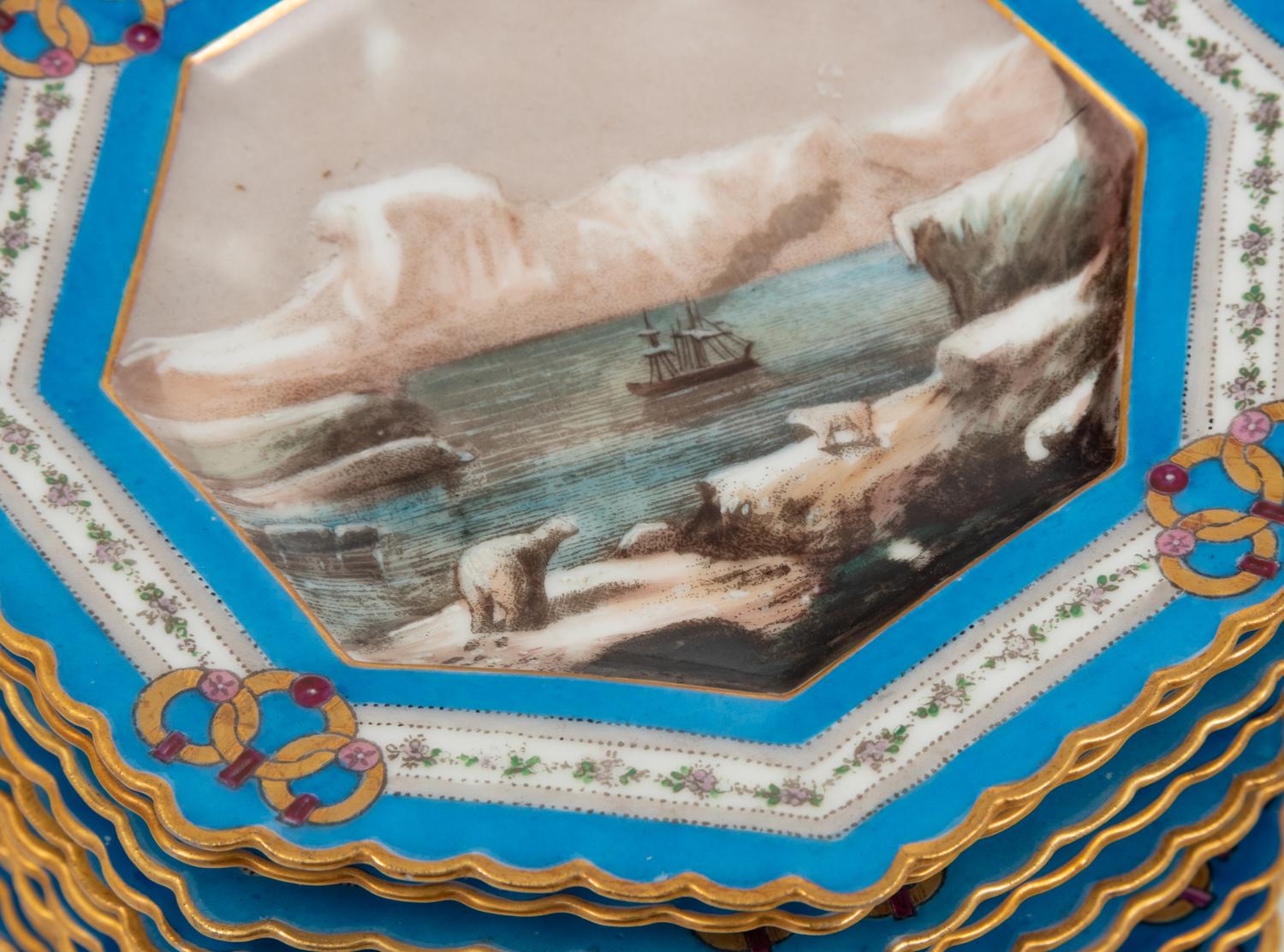 A French Porcelain Ice Cream Service