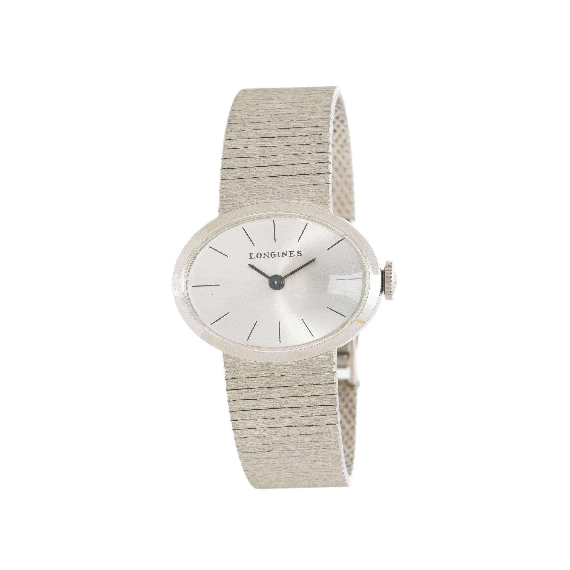 LONGINES, 14K WHITE GOLD WATCH