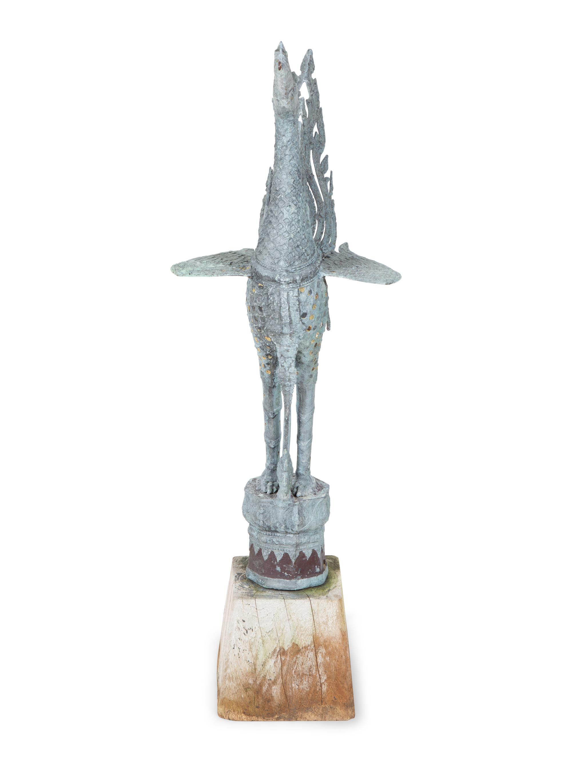A Thai Patinated Cast Metal Garden Ornament — 19th/20th Century