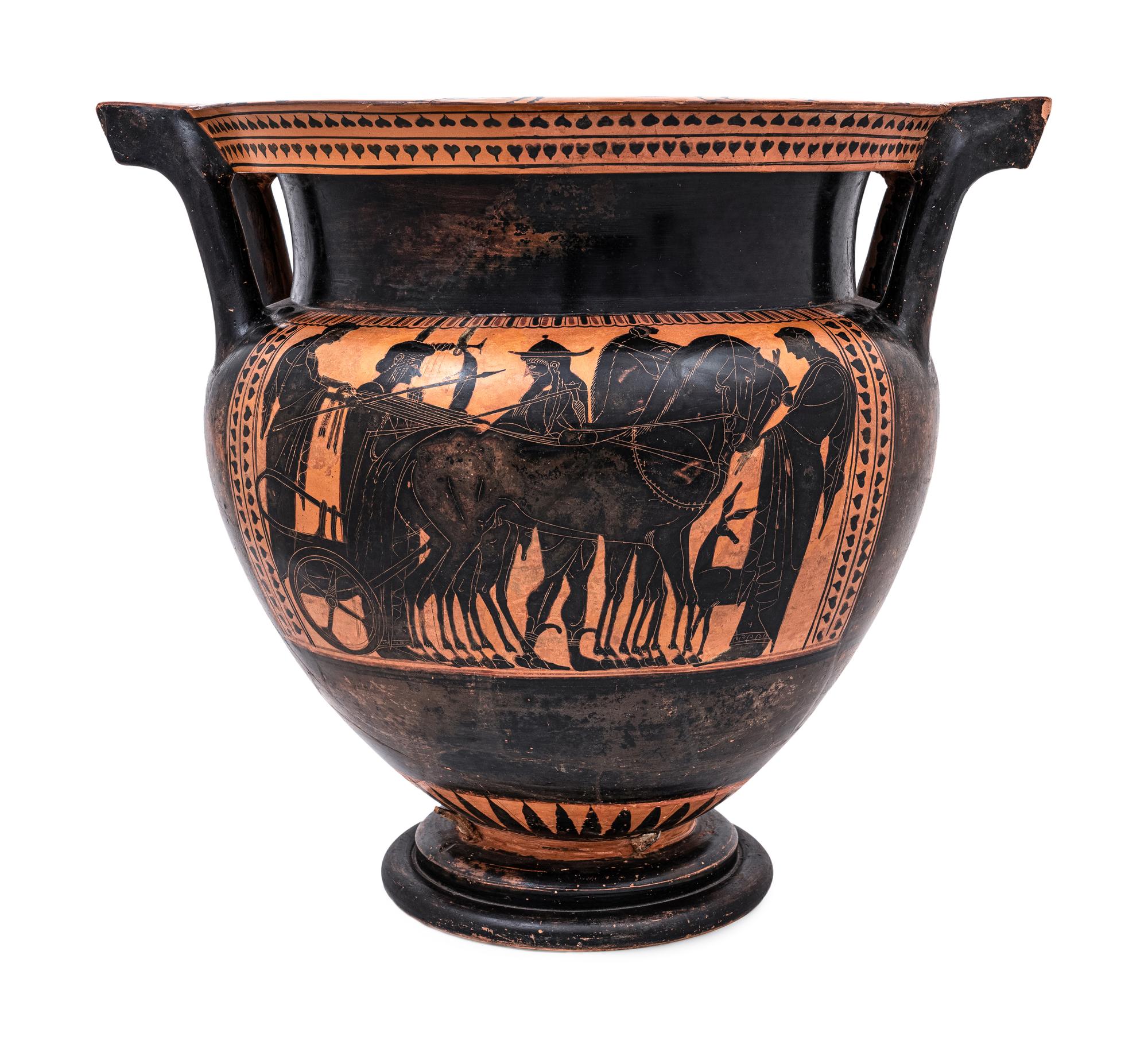 An Attic Black-Figured Column-Krater