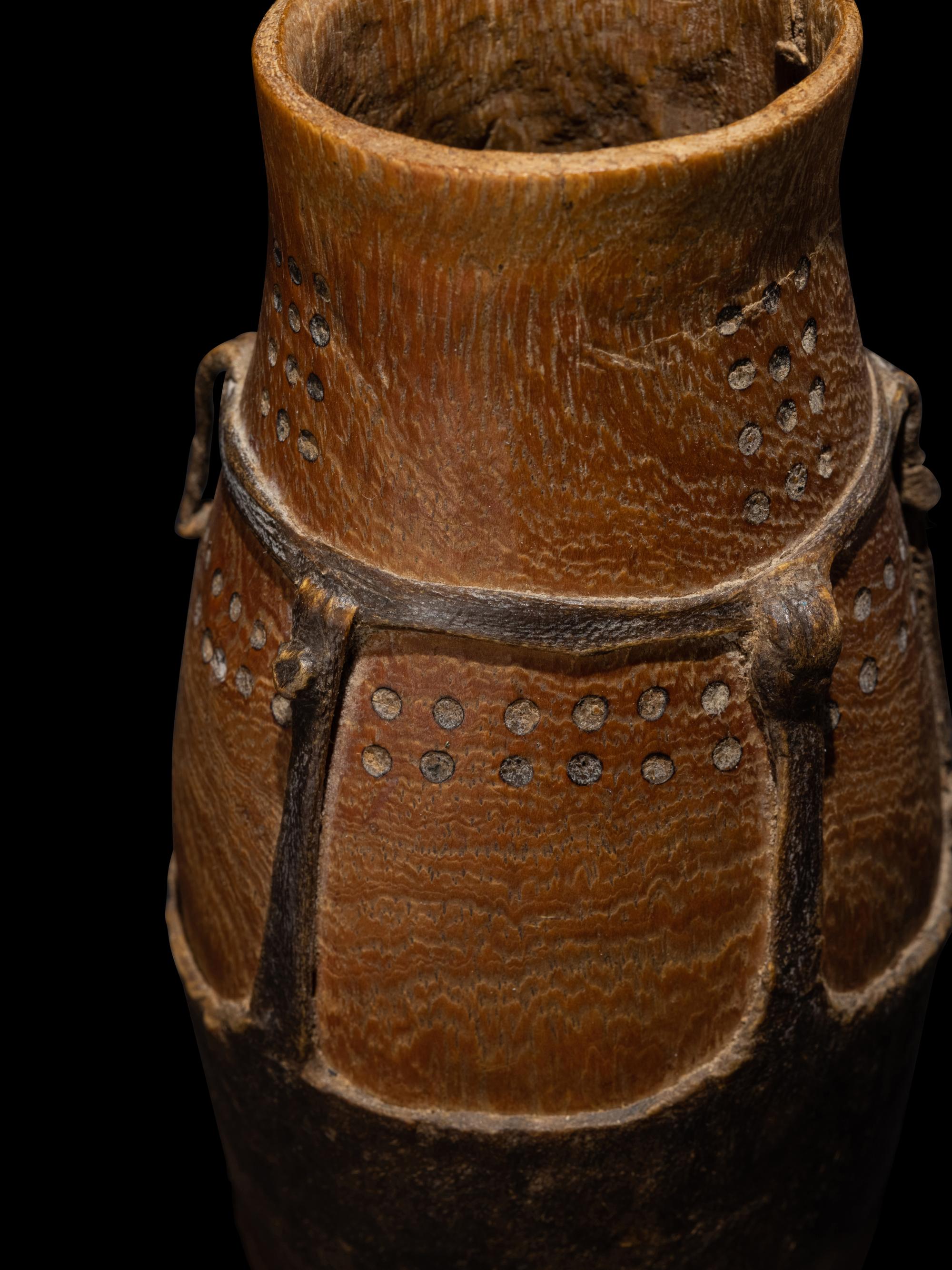 A Turkana Wood and Hide Eburi