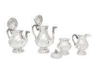 An Italian Silver Five-Piece Tea and Coffee Service