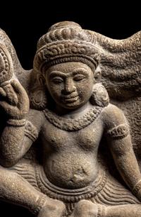 A Khmer Sandstone Carving