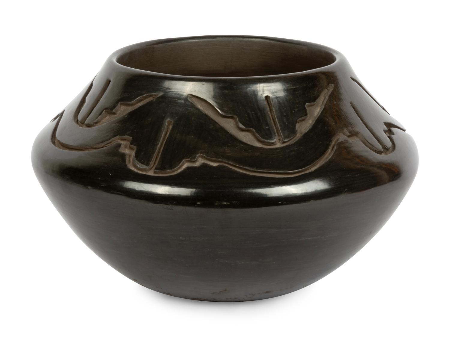 Blackware Pottery Jar