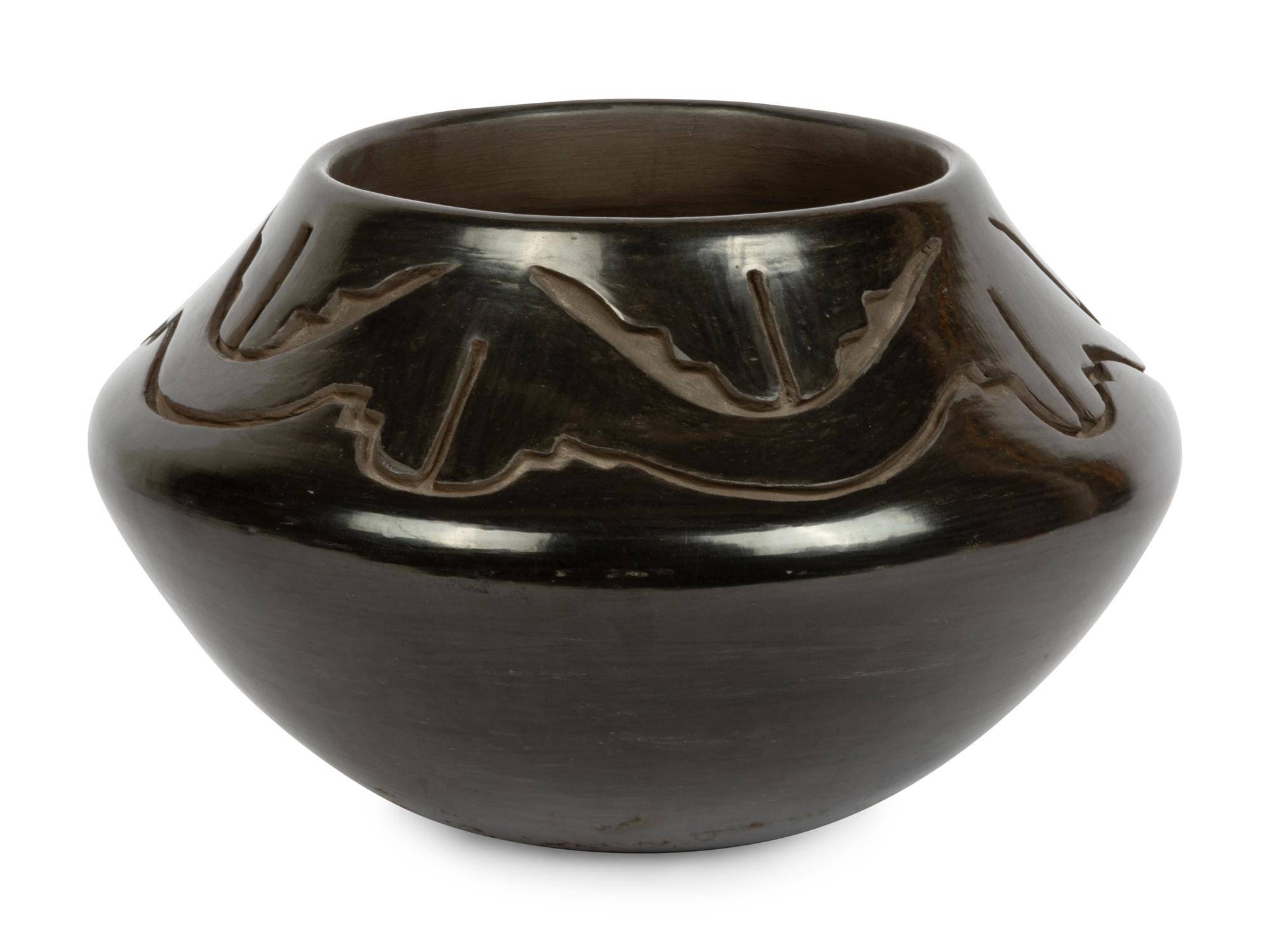 Blackware Pottery Jar