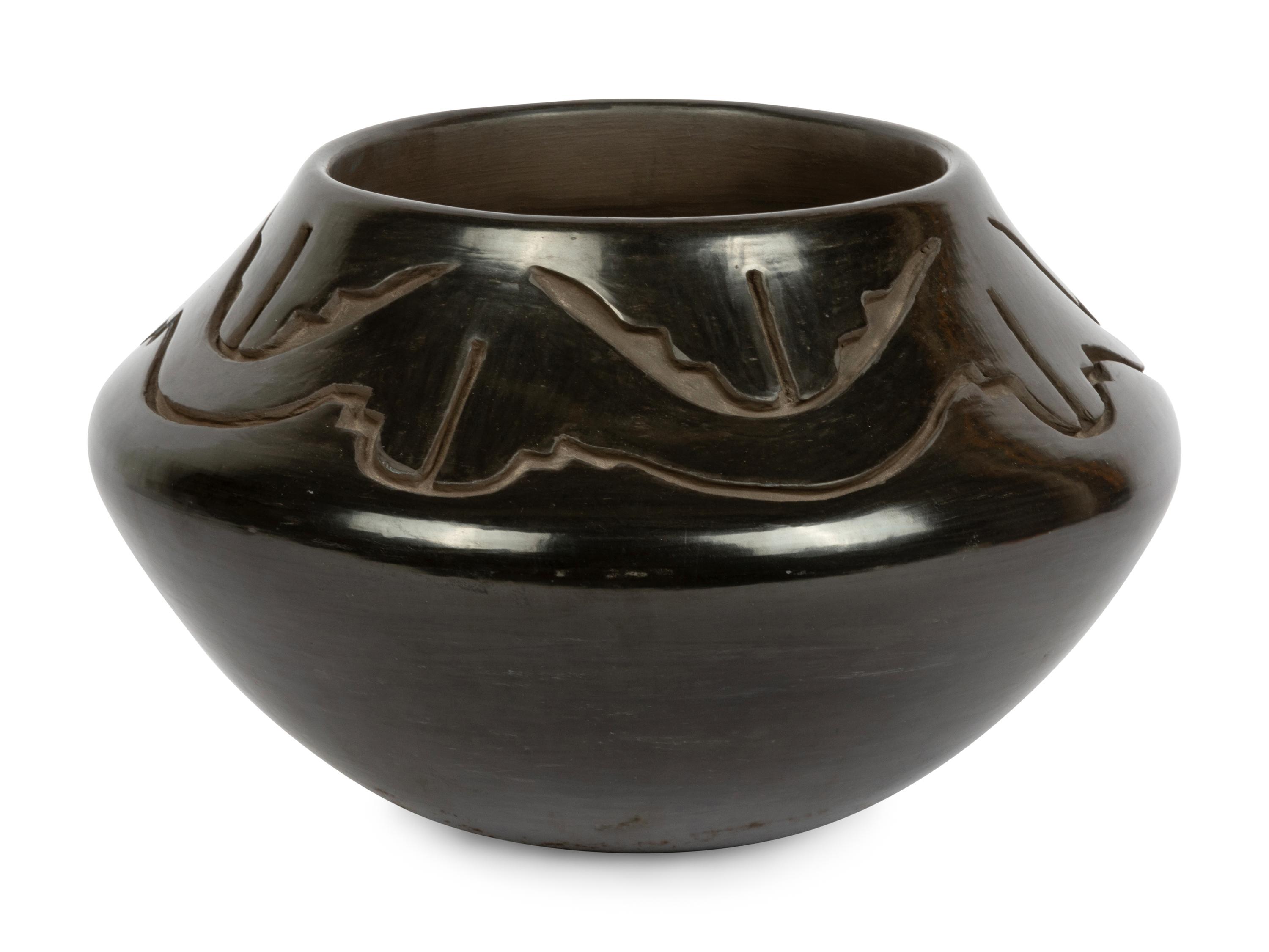 Blackware Pottery Jar