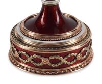 A 14-Karat Gold, Diamond, Gemstone and Guilloché Enamel Surprise Egg