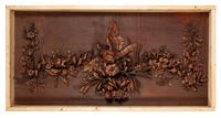A Set of Three Carved Panels in the Manner of Grinling Gibbons (English, 1648-1721)