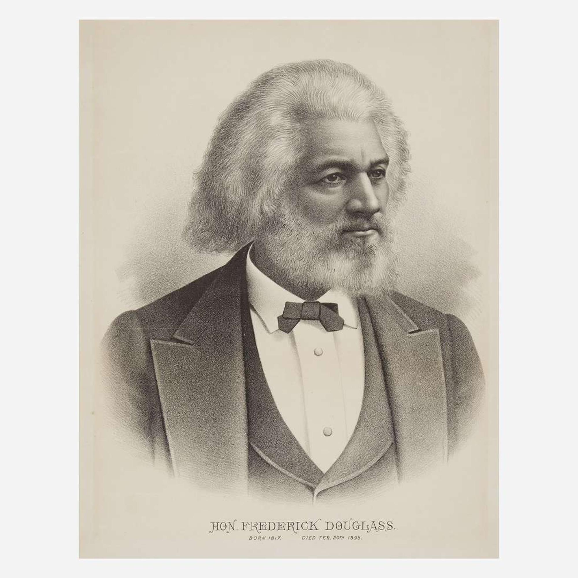 [African-Americana] [Douglass, Frederick] Lithographic Portrait