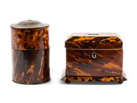 Two George III Tortoise Shell Articles