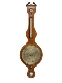 A Scottish George III Mahogany Wheel Barometer