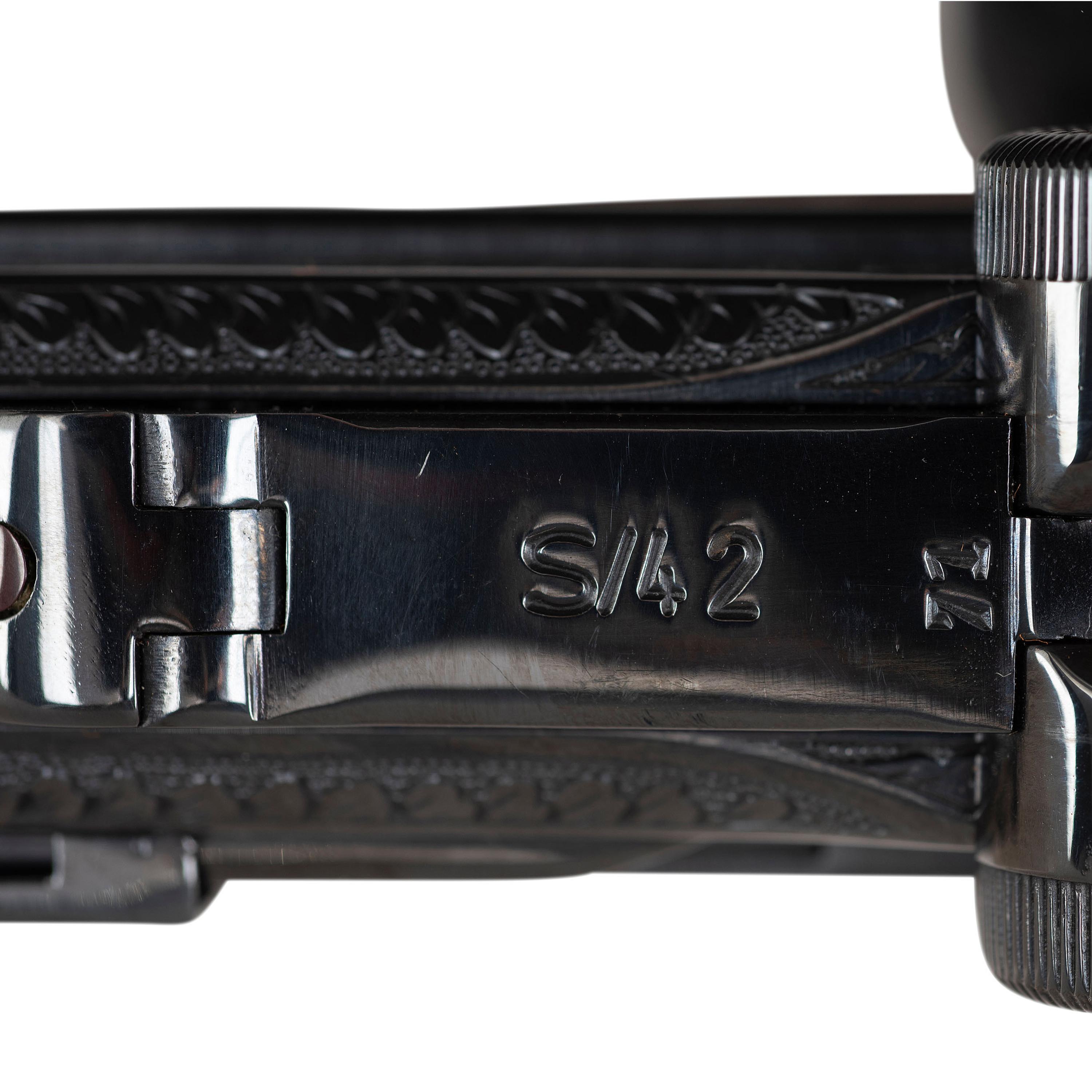 ** Engraved S/42 Code Mauser P.08 in Holster Issued by the American Historical Foundation