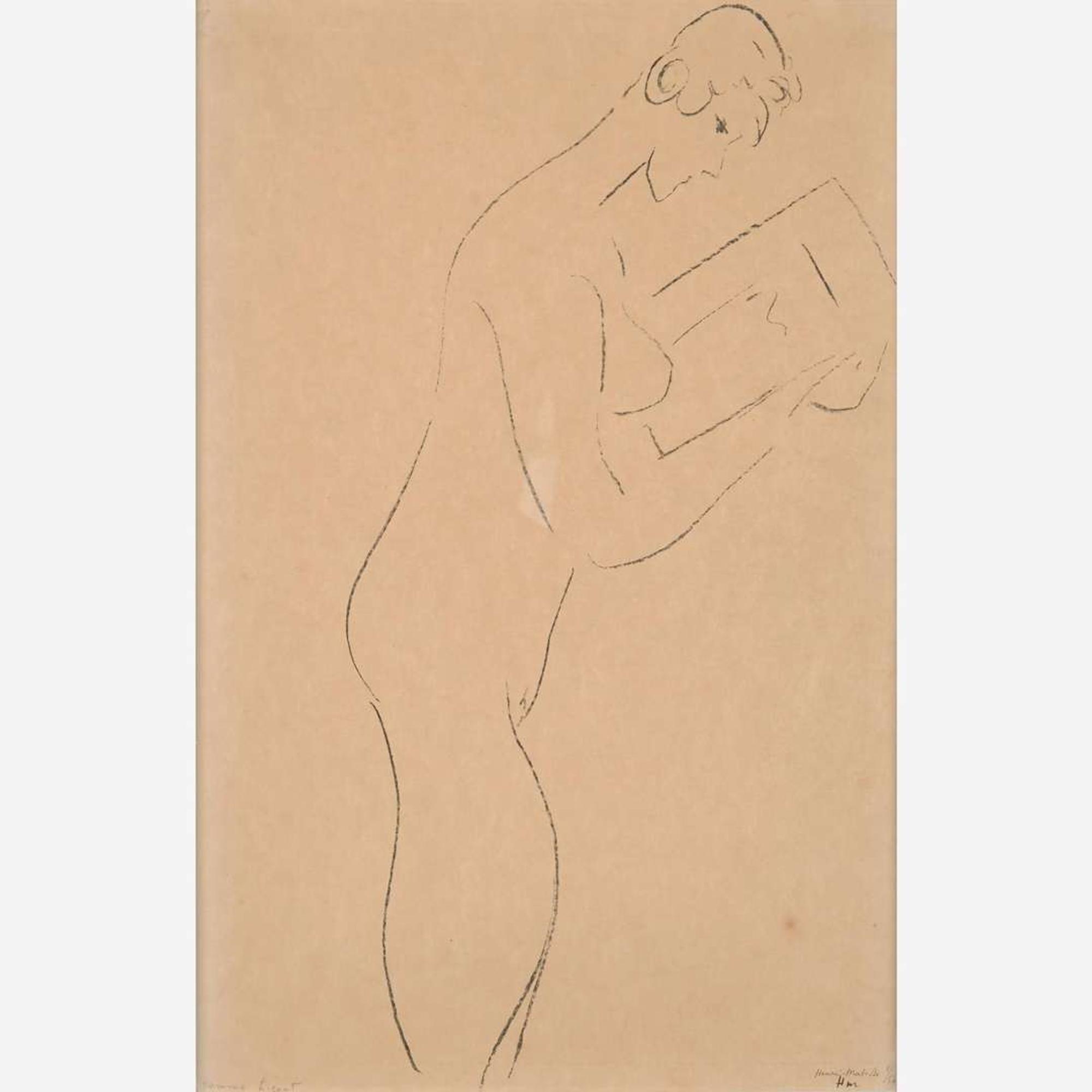 Henri Matisse (French, 1869-1954) La Lecture, Nu de Profil