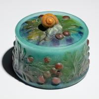 Amalric Walter (French, 1870–1959) — Pâte de Verre Lidded Box