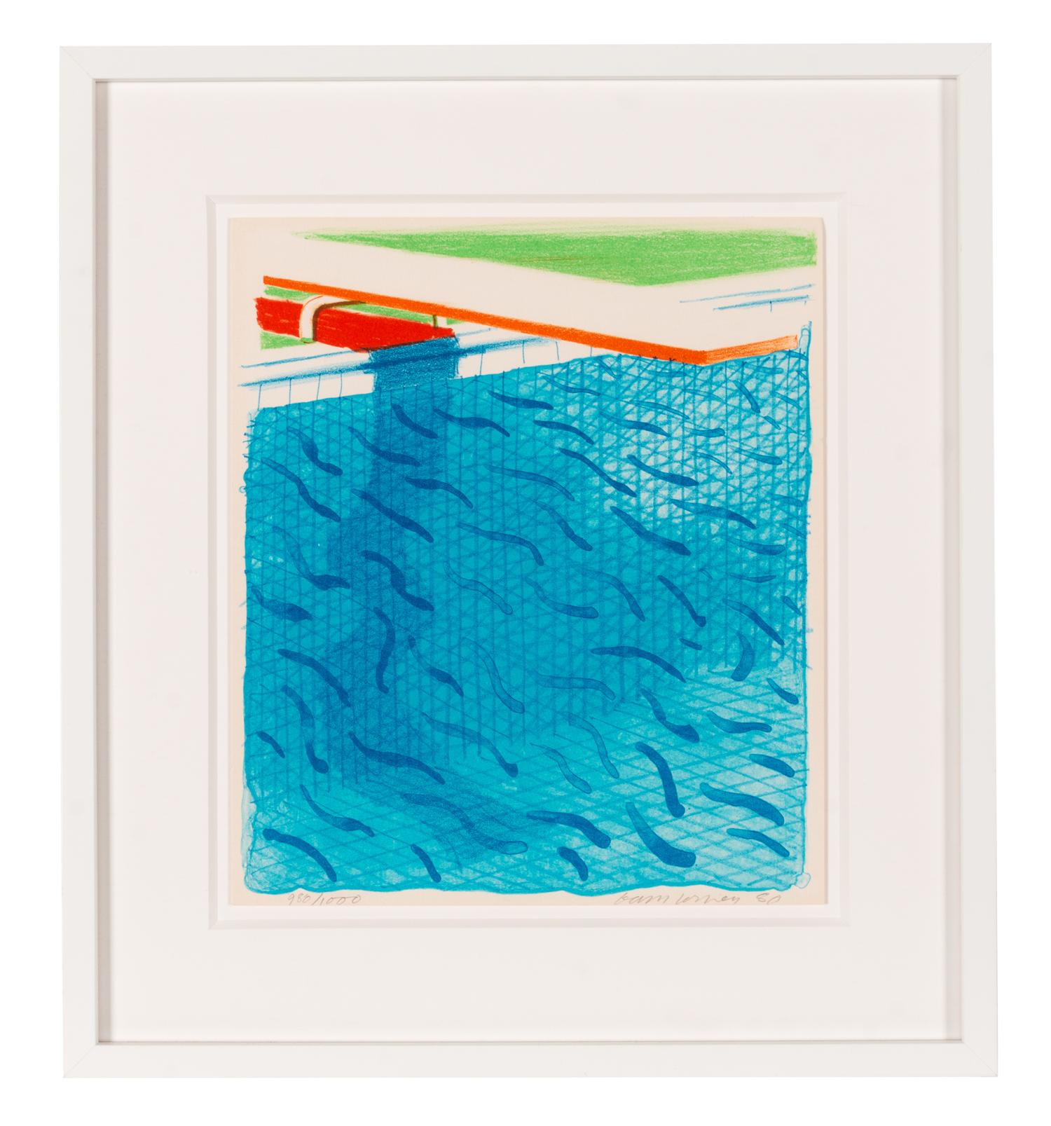Pool Made with Paper and Blue Ink for Book
