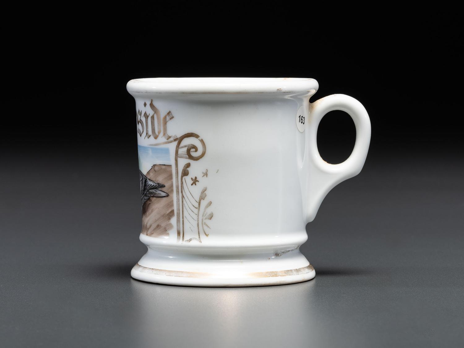 A Homing Pigeon Porcelain Occupational Shaving Mug