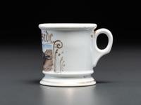 A Homing Pigeon Porcelain Occupational Shaving Mug