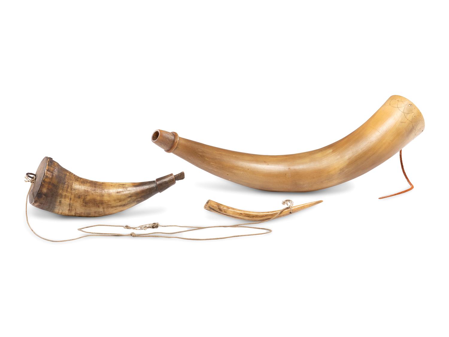 Decorated Powder Horns