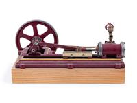 A Painted Metal Mill Steam Engine Model