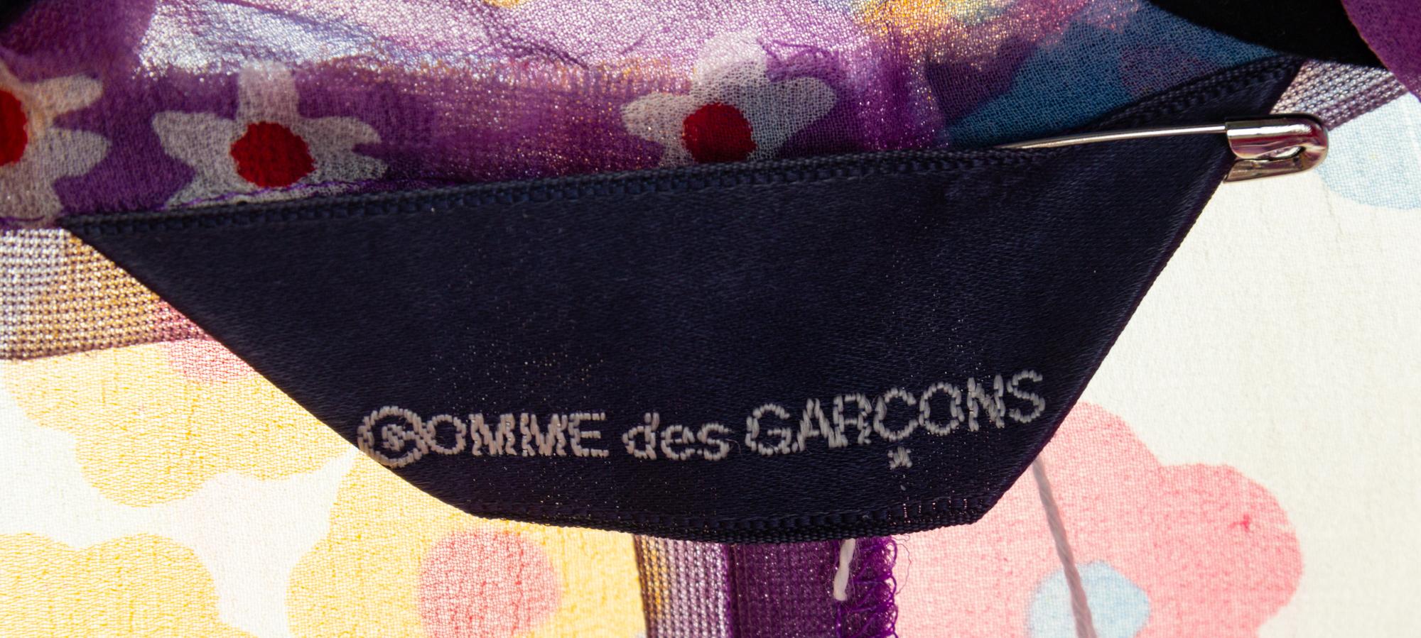 A Comme des Garcons Limited Edition Multicolor Floral Gown and Jacket, No size.