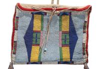 Apsáalooke Beaded Buffalo Hide Utility Bag