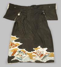Three Japanese Silk Kimono and One Japanese Silk Priest Robe