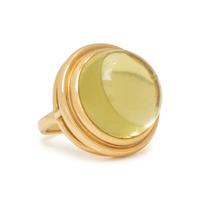 TIFFANY & CO., PALOMA PICASSO, YELLOW GOLD AND HELIODOR RING