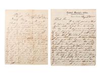 [CIVIL WAR] -- [UTAH TERRITORY] -- [MORMON]. Private Thomas B. Thompson letter archive, Co. D, 3rd Regiment, California Infantry, incl. Mormon and Native American content.