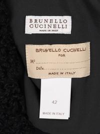 Brunello Cucinelli Leather and Shearling Coat