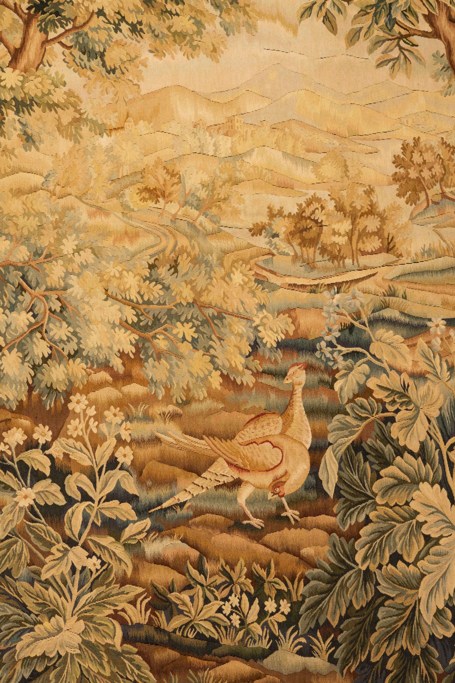 An Aubusson Wool Tapestry