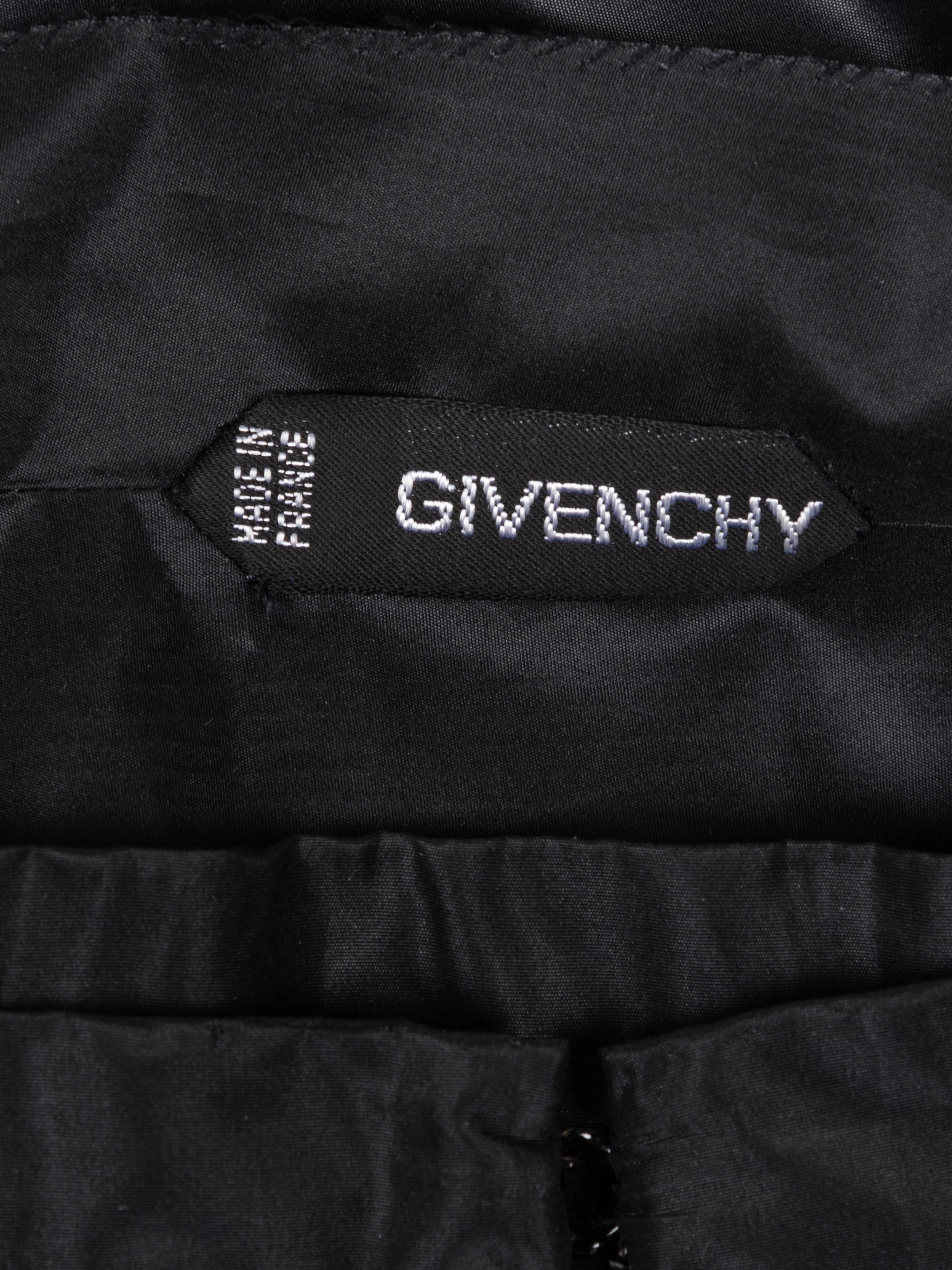 Givenchy Haute Couture Silk Moiré Shorts Set, 1980-90s