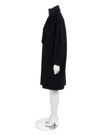 Dejac Black Cashmere Wool Coat with Scarf, 2010s