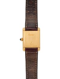 CARTIER, 18K YELLOW GOLD 'TANK' WRISTWATCH