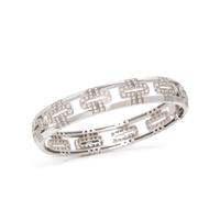 BULGARI, WHITE GOLD AND DIAMOND 'PARENTESI' BANGLE BRACELET
