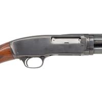**Winchester Model 42 with Simmons Rib, Deluxe Wood, and Cutts Compensator