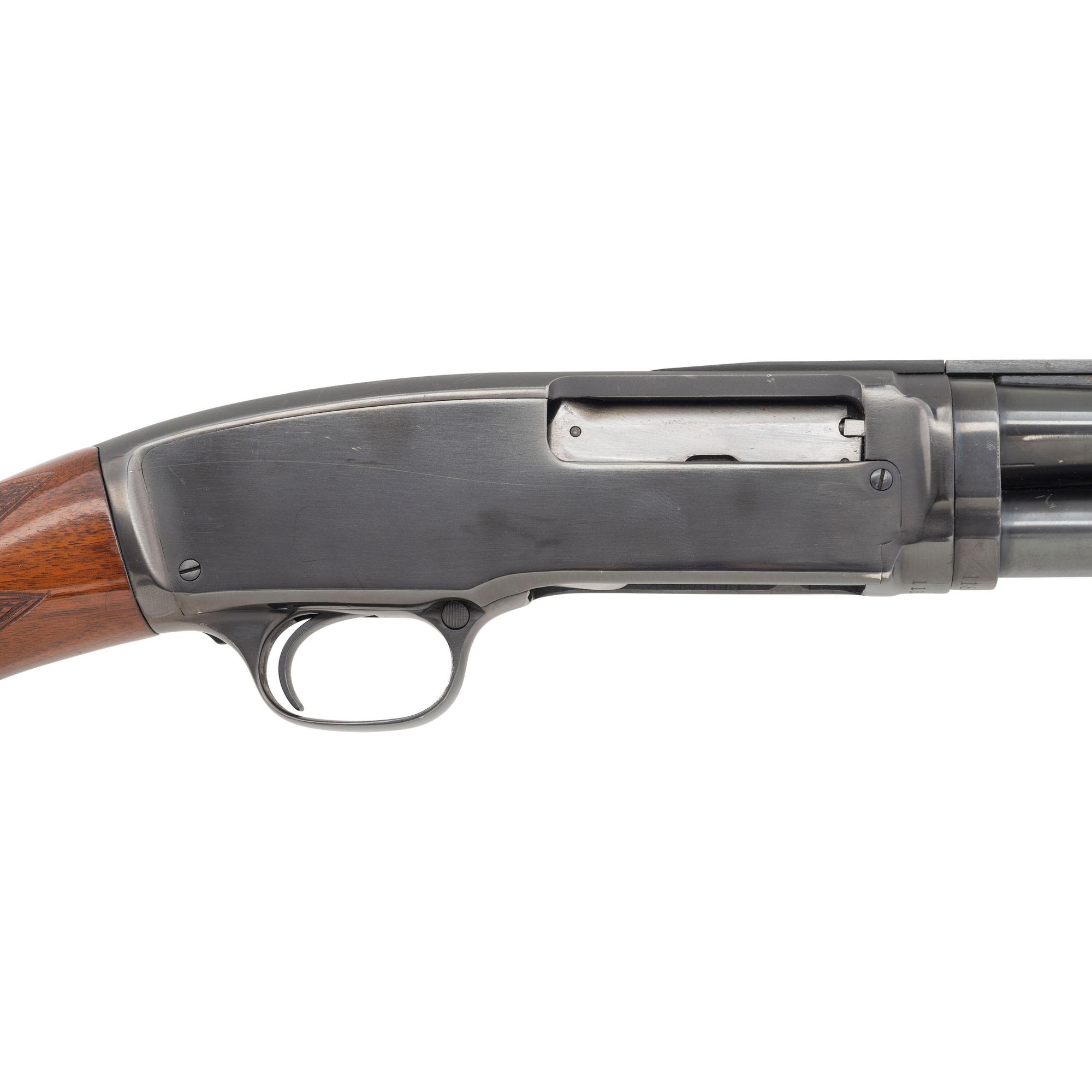 **Winchester Model 42 with Simmons Rib, Deluxe Wood, and Cutts Compensator