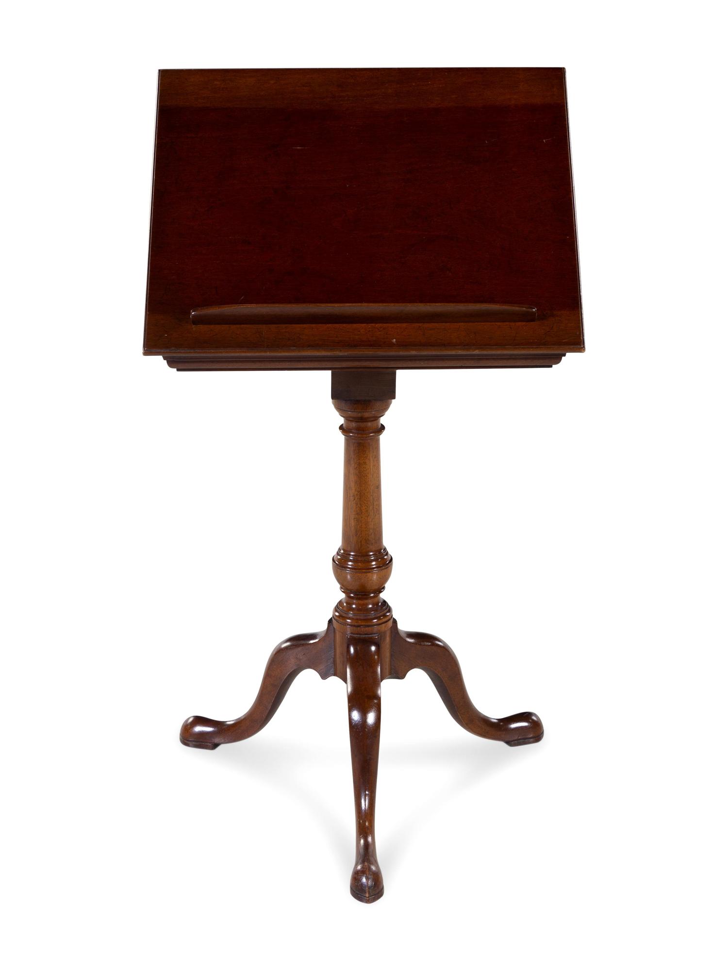 A George III Style Mahogany Pedestal Reading Table — CALENDONIAN