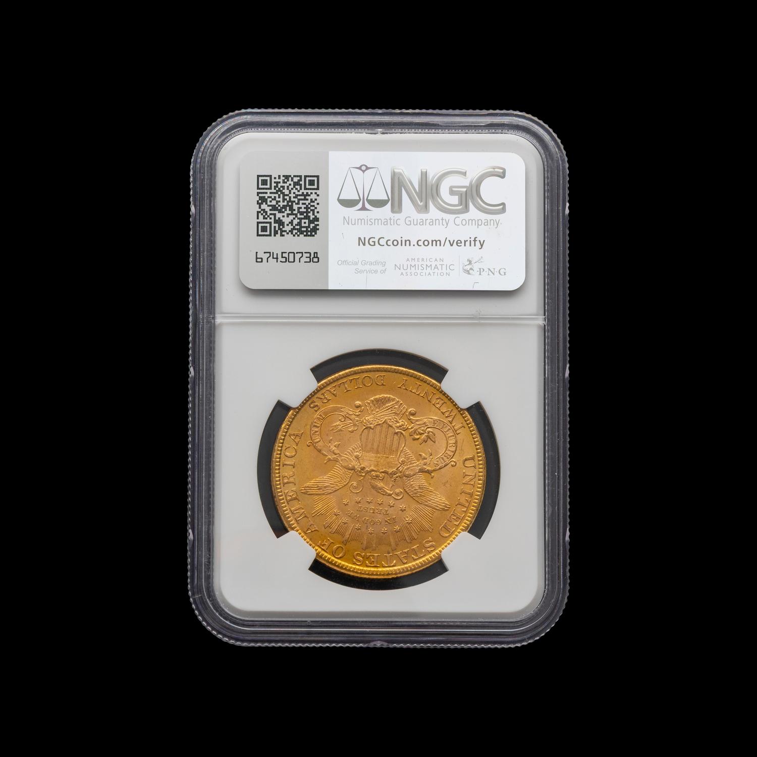 An 1894 Liberty Head $20 Gold Coin [NGC MS65+]