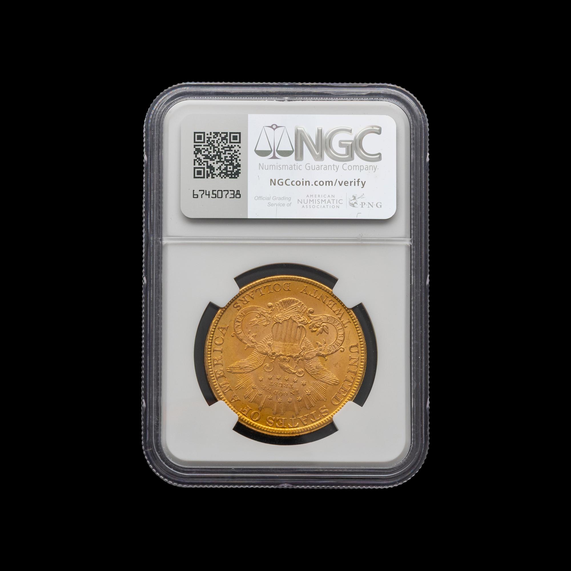 An 1894 Liberty Head $20 Gold Coin [NGC MS65+]