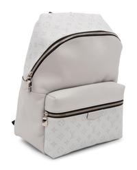Louis Vuitton Discovery Backpack PM in Taiga Monogram Coated Canvas, Blanc, 2019