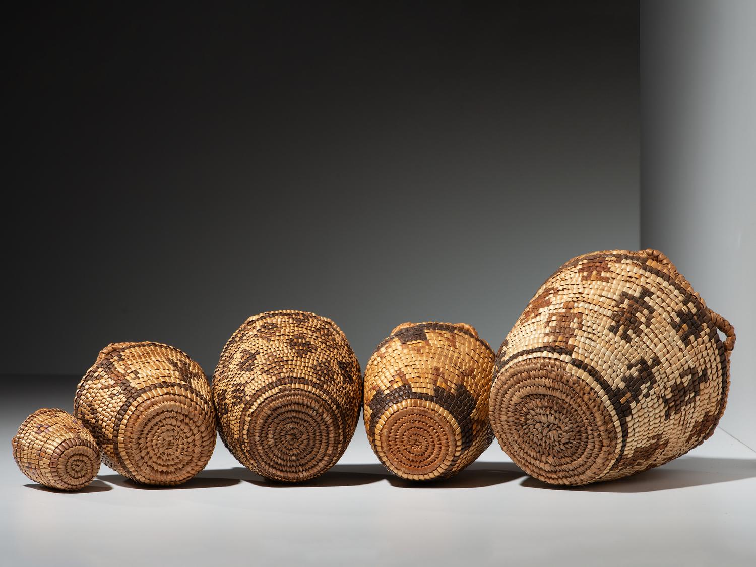 Graduated Klickitat Baskets, Series of Five