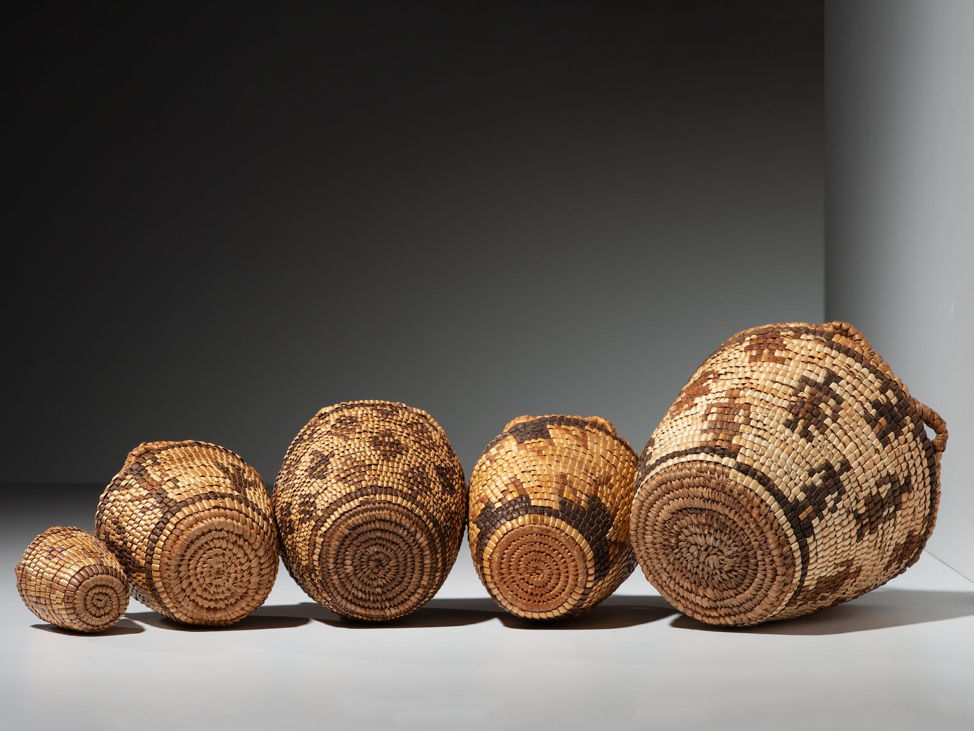 Graduated Klickitat Baskets, Series of Five