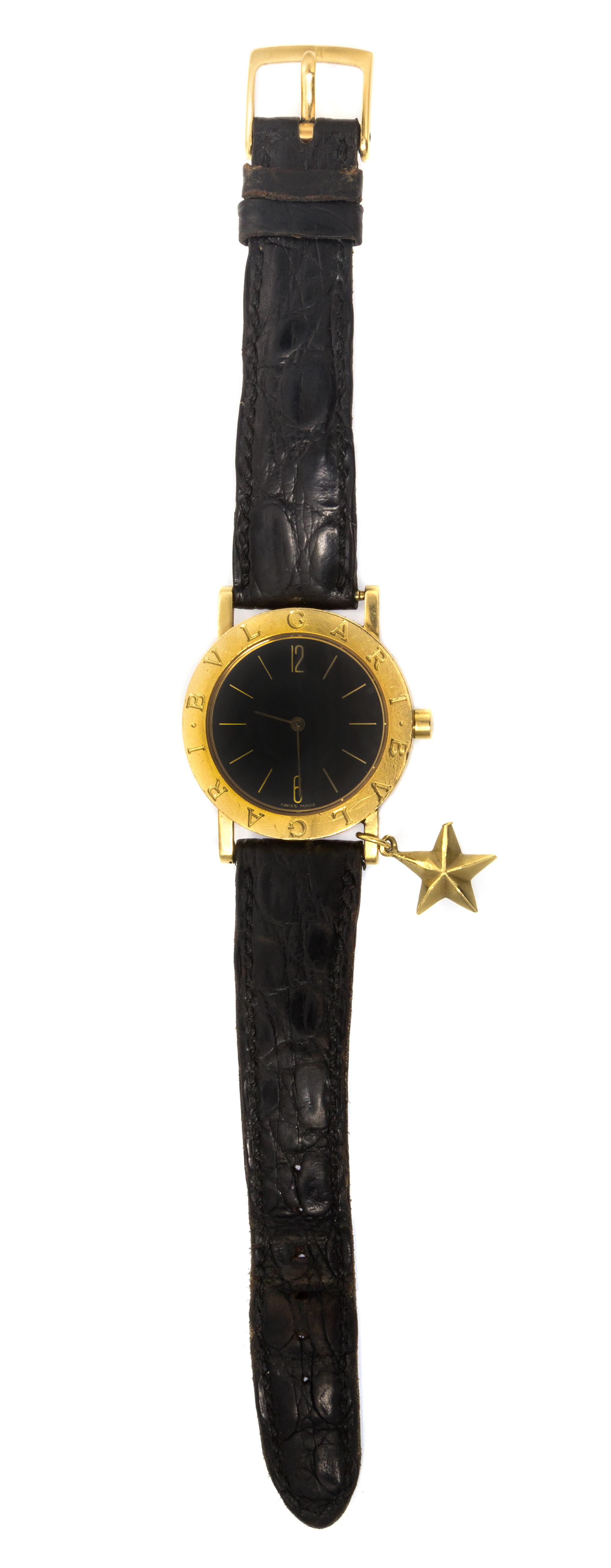 An 18 Karat Yellow Gold Wristwatch, Bulgari,