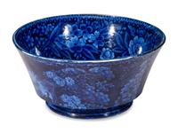 A Staffordshire Blue 'Franklin's Tomb' Bowl