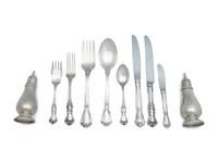 An Assorted Set of American Silver Flatware — 20th Century