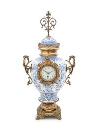 A Delft Pottery Jar Mounted as a Clock