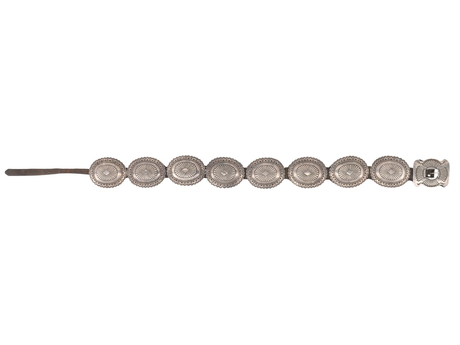 Early Navajo Second Phase Ingot Concha Belt