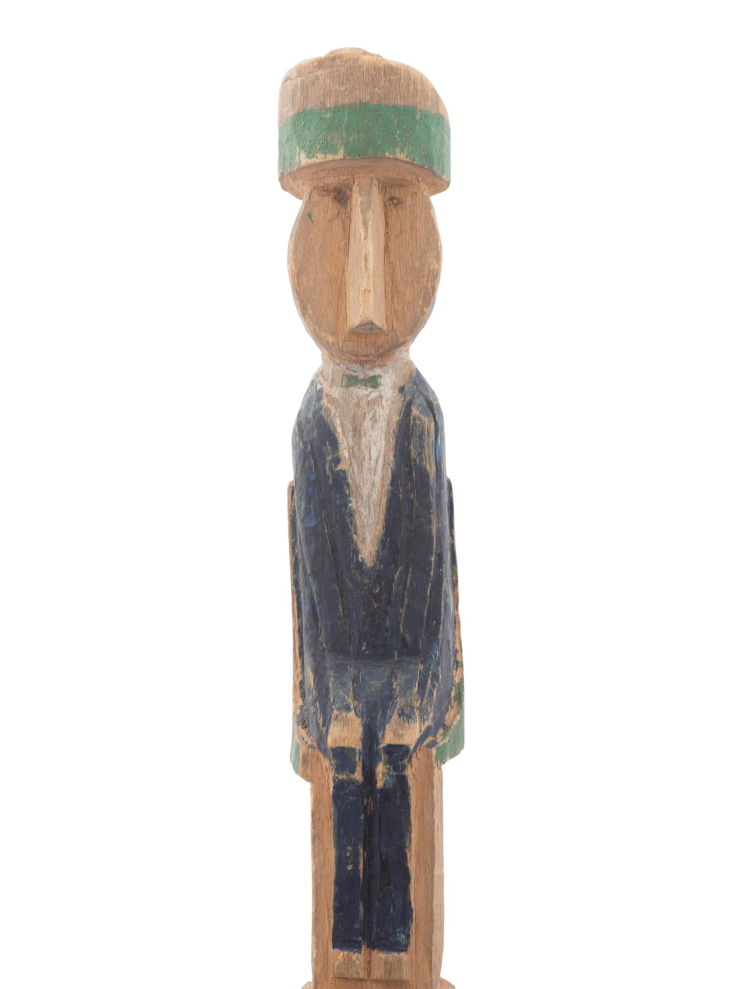 Two Carved and Painted Folk Art Canes